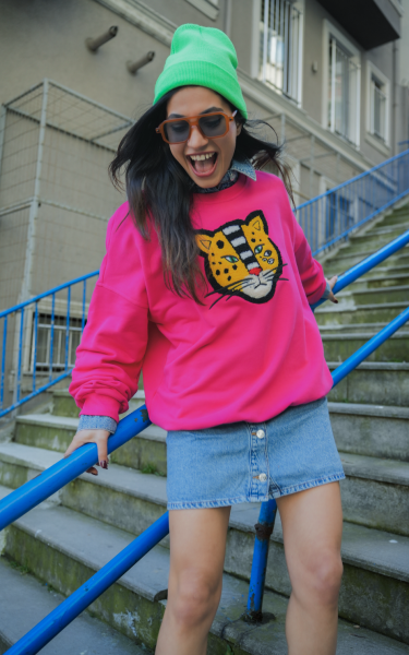 Stranger Unisex Sweatshirt / Fuşya