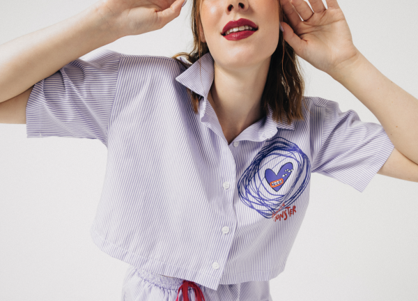 Inner Monster Crop Gömlek