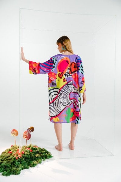 Jumping in the Jungle Kimono