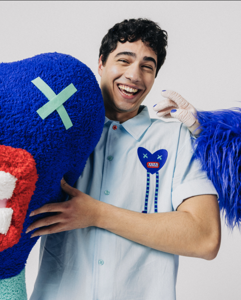 Monstrous Unisex Gömlek / Mavi