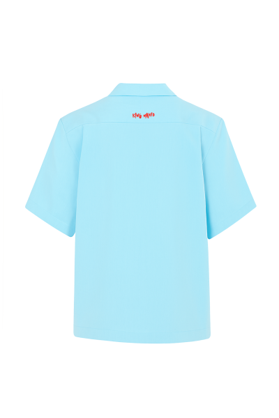 Monstrous Unisex Gömlek / Mavi