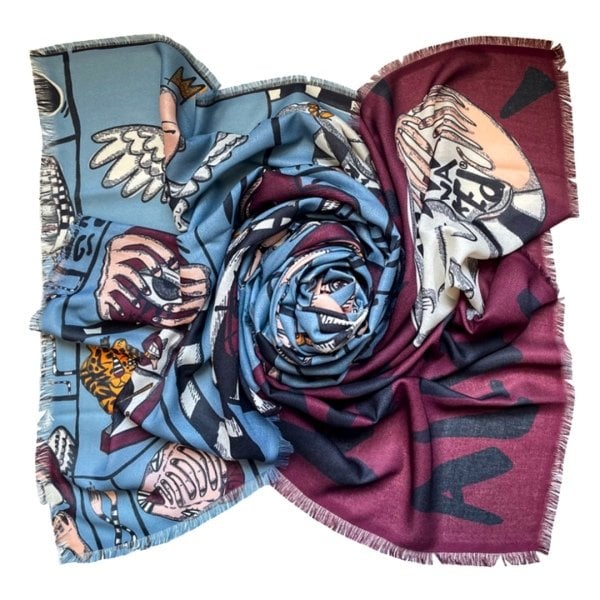 Keep Me Alive Dikdörtgen Şal