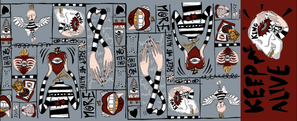 Keep Me Alive Dikdörtgen Şal