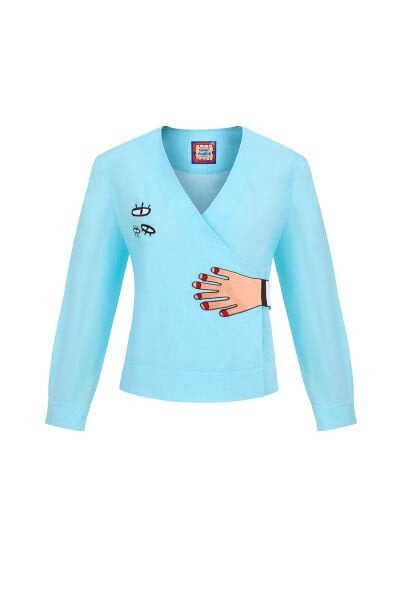 Gaze Upon Me Anvelop Gömlek / Mavi