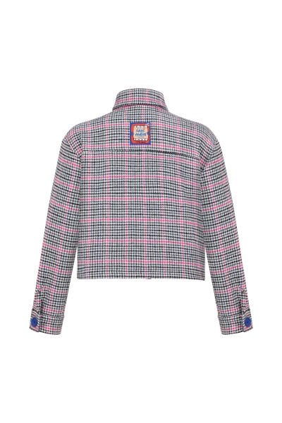 Vox Veil Ekose Crop Gömlek