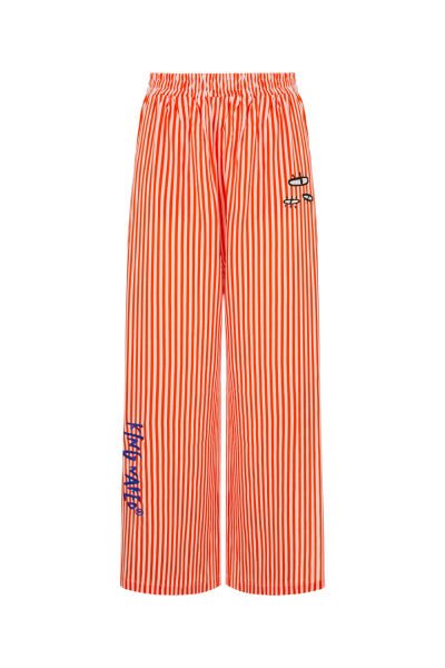 Gaze Upon Me Unisex Pantolon / Kırmızı Çizgili