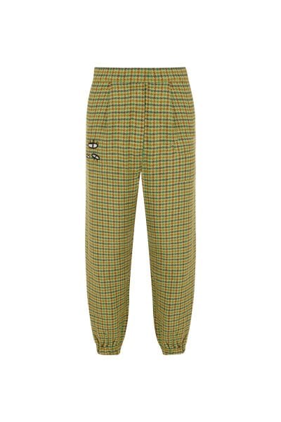 The King Ekose Unisex Jogger / Yeşil Kazayağı