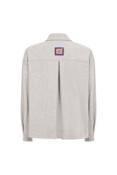 Spoken Unisex Kışlık Gömlek / Açık Gri