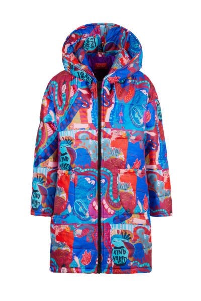 Monster Kapüşonlu Puffer Mont