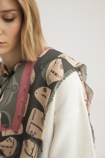 What about us? Kışlık Kare Şal